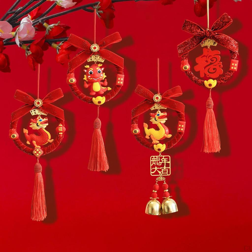 Chinesisches Jahr Hängende Dekoration Anhänger Quaste Ornament Rot Dekorative Glückszeichen Fu für