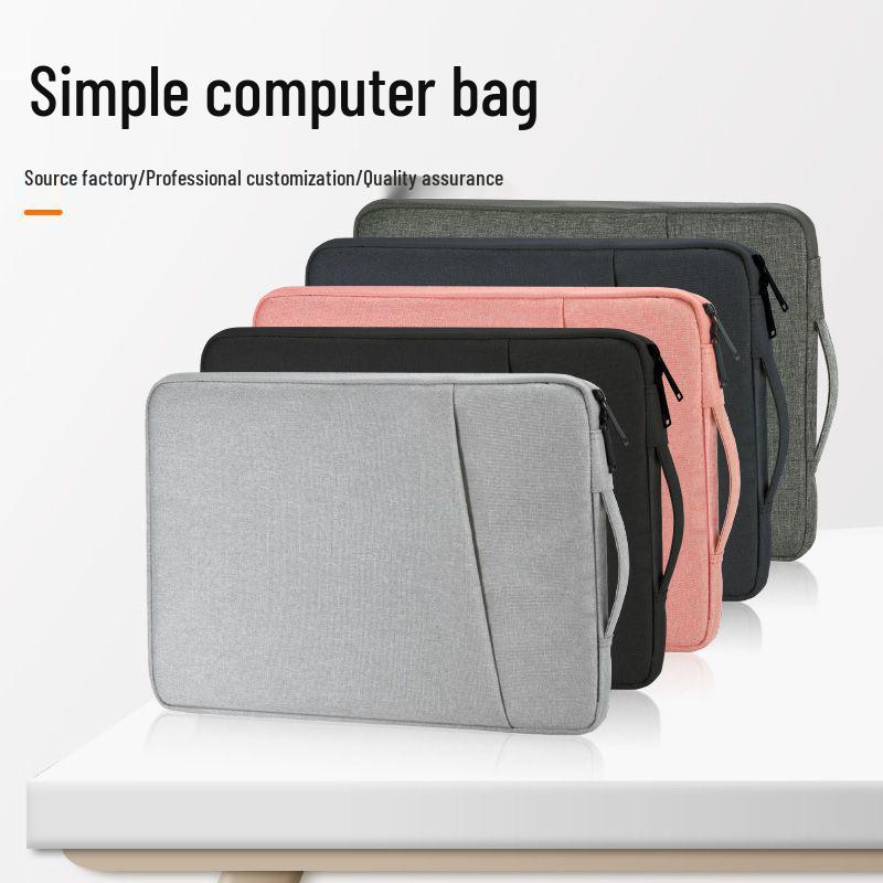 Water-Resistant Large Capacity Shockproof Laptop Bag with Thick Flannel Interior