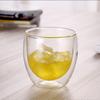 Double-Layer Insulated Borosilicate Glass Egg-Shaped Cup, Heat-Resistant, Transparent, 100ml/80ml for Coffee or Tea.