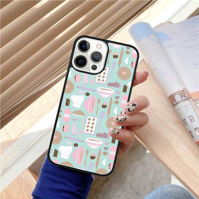 Love Baking Chef Knife Phone Case Back Cover for iPhone 17 Air 16 15 14 13 11 12 Pro Max Plus Shell Coque