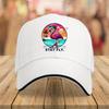 Flamingo Stay Fly Graphic Baseball Cap Vintage Style Cotton Casual Hat for Adults Outdoor