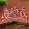 Elegant Bridal Rhinestone Crown Headdress for Weddings & Pageants