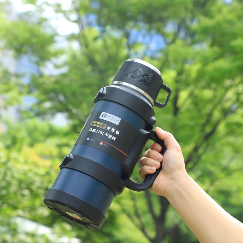 Zhiyue Outdoor 2000ml 316 Stainless Steel Insulated Bottle with Tea Infuser
