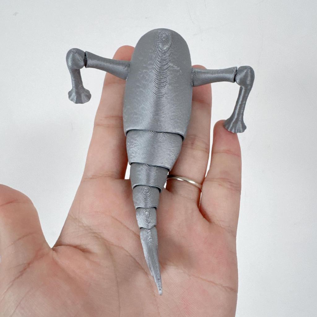 3D Printed Swallower Jointed Sea Monster Figure - Deep Sea Voyage Series Gift