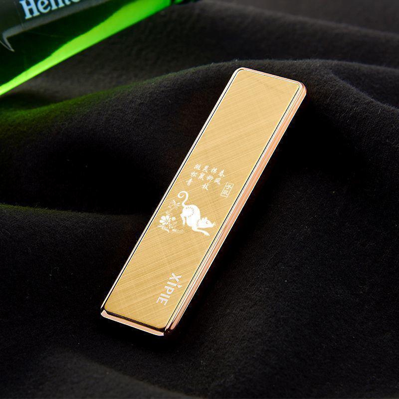 Rechargeable Ultra-Thin USB Lighter: Stylish, Silent, Mini, Portable, Men's Choice