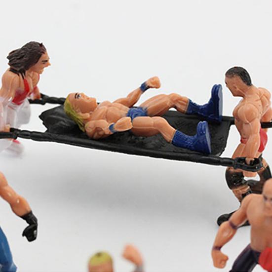 Construindo Wrestling Playset DIY lutador realista fingir jogar animais de pelúcia lindo presente