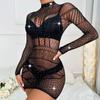 TZ177 Plus Size Shiny Rhinestone Bodycon Dress Lingerie