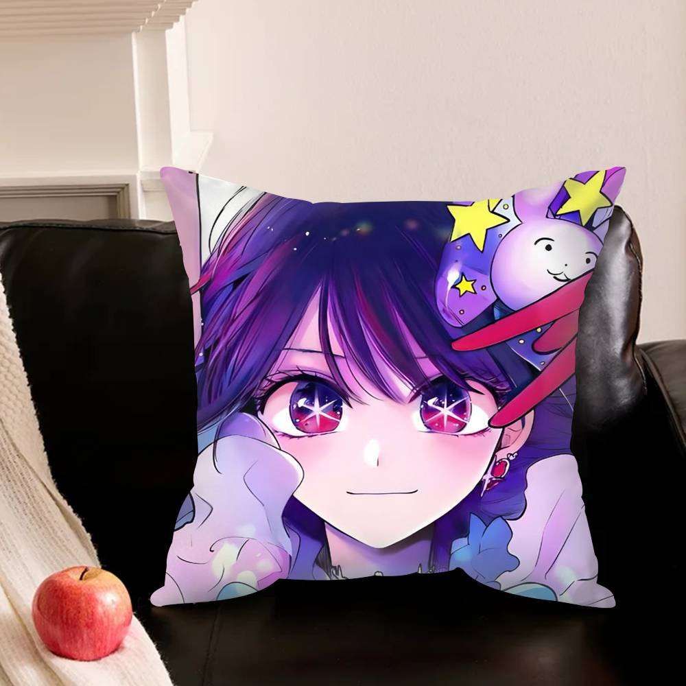 Ai H-Hoshino O-Oshi No Ko Anime Various Sizes Square Pillowcase For Car Home Bedchamber Decor