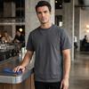 Herren Rundhals-T-Shirt Einfach Einfarbig Sommer-T-Shirt Atmungsaktiv Locker Geschnitten Stilvolles T-Shirt für Büro Dating Party Streetwear