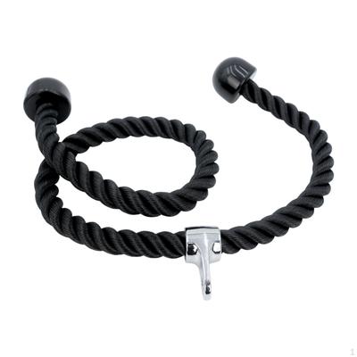 Tricep Rope 55 Inch Nonslip Handle Nylon Pull Down Cable Machine Attachment for Body