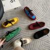 2025 Korean Version Spring New Fashion Casual Women's Single Shoes Flat-soled Lace-up Sports Shoes