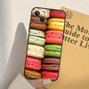 Macarons Cake Dessert Phone Case For iPhone 17 16 15 14 13 12 11 Pro Max mini XR 16e 15 16 Plus 17 Air Full Cover