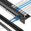 1 ADET Kablolama Kartı 24 Port Cat6 RJ45 Bağlantı Parçalı Kablolama Kartı 19 İnç Çıkarılabilir Arka Kutuplu