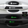 Protecție Bol Ușă Mașină Folie Protectoare Fibră de Carbon Autocolant Mâner Ușă Luminos Zgârietură Mâner Zgârietură Autocolant Protector Bol Ușă
