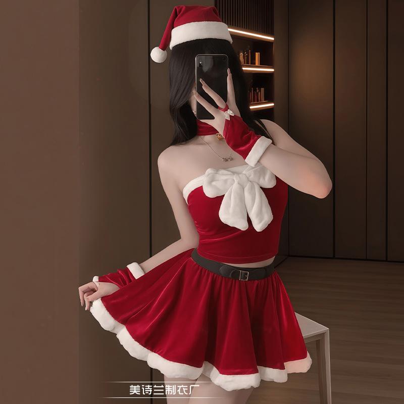 Christmas costumes female cos costumes New Year's robes Sweet Internet celebrity Halloween costumes
