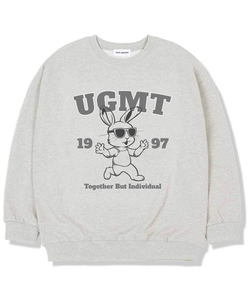 UNION GARMENTS The Run Rabbit Fleece-Lined Oversized Sweatshirt Oatmeal