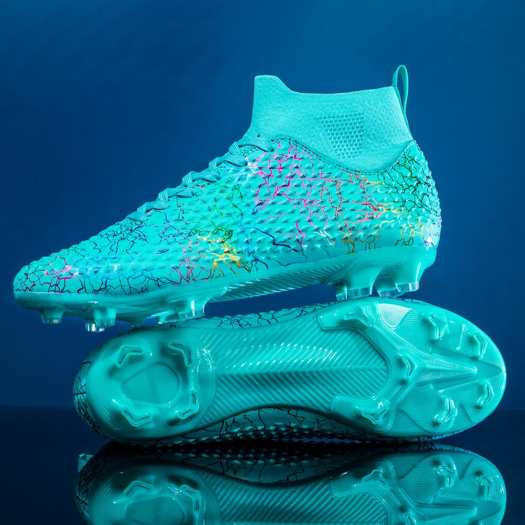 Fashion Men's High Quality Football Boots Professional AG/FG Soccer Shoes Kids Anti-Skip Training Soccer Cleats High Top Cleats 2025 New