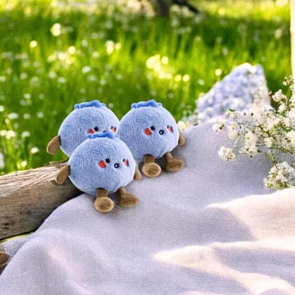 10cm simulation new innocent blueberry doll stuffed plush toy cartoon anime cute pillow for children's birthday gift fun doll