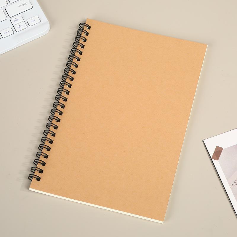 A5 Color Spiral Notebook with Custom Printable Logo and Creative Sticky Notes Planner