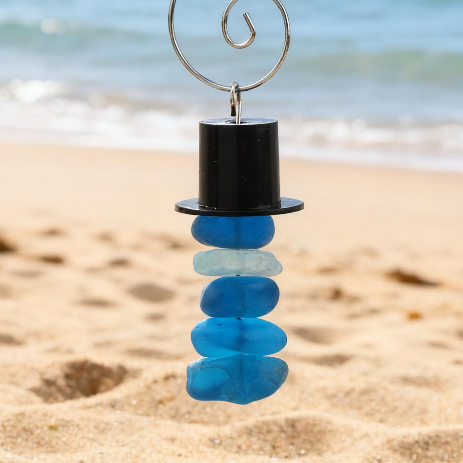 

Рождественские украшения из морского стекла Снеговик/Носок Санты/Гном Подвесные украшения Праздничный подарок Украшения для рождественской елки