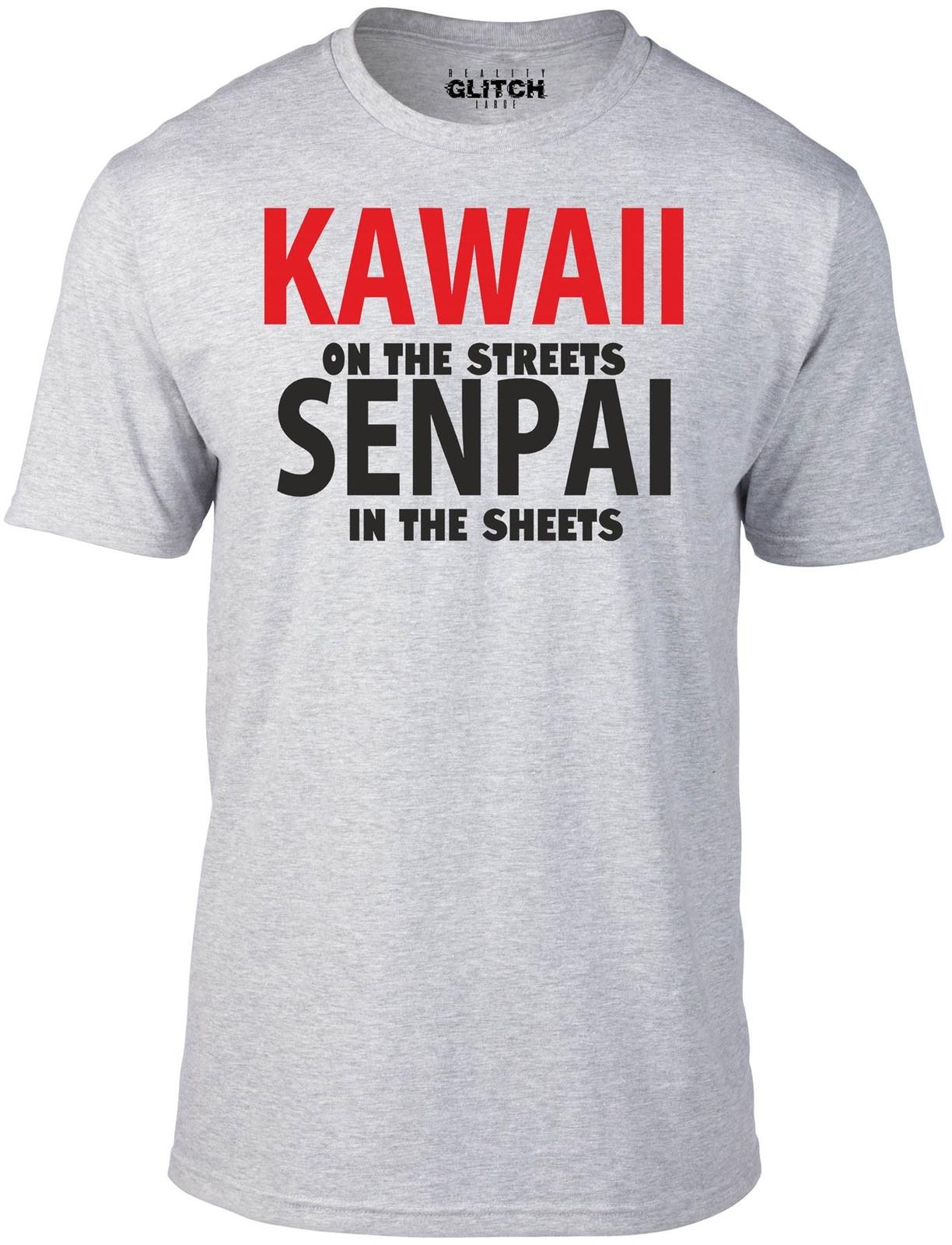 Kawaii On The Streets, Senpai In The Sheets T-Shirt Mens Womens Tees Top Anime Japanese Funny Cute 3XL