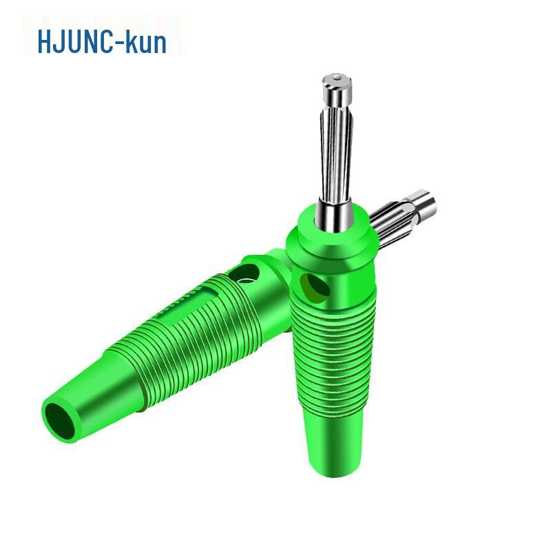 HUIJUN 4mm 32A Brass Solderless Banana Plug Connector