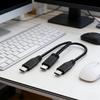 Type C to Double Type C Chargers Cable 5V 3A Power Delivery 15W Fast Charging Cable  for Phones Tablets 30cm Length