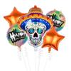 Halloween Aluminum Film Balloon Arch Party Scary Atmosphere Background Arrangement