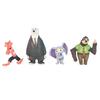 12pcs/set Amazing Zootopia Animals Action Figure Toys Rabbit Judy Hopps Fox Nick Wilde Movie Kids Gift Collection Figures Poseable Articulated Scale