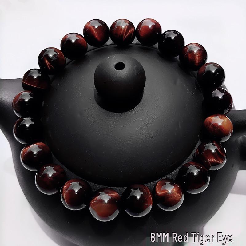 Red Agate Crystal Beaded Bracelet for Women - Handcrafted Couple Jewelry