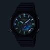 Casio G-Shock Watch GA-2100RC-1A Men's Black/Black/Green