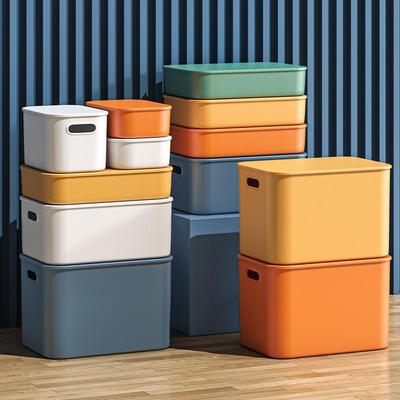 Colored Desktop Storage Box with Lid - Organizer for Socks, Underwear, Snacks, Toys, and Sundries