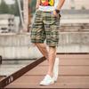 Summer Men's Medium Pants Cotton Comfortable Outdoor Sports Beach Pants Trend Plaid Shorts Loose Straight Large Size Cargo Pants