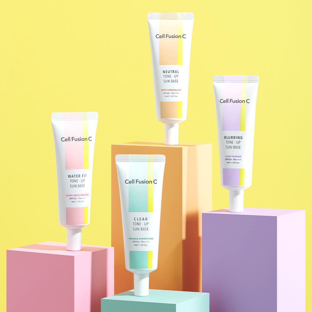 Cell Fusion C Tone Up Sun Base SPF50+/PA++++ 40ml 4 colors Cellfusion C Waterfit Tone Up Sun Base