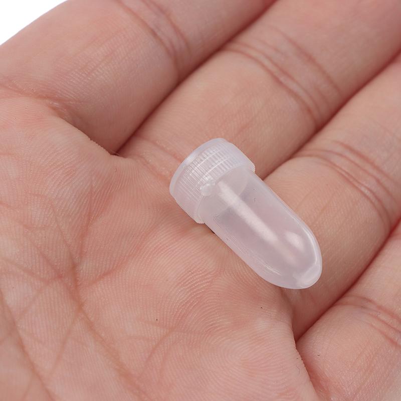 100Pcs Portable Flip Lid Transparent Capsule Storage Containers Pill Box