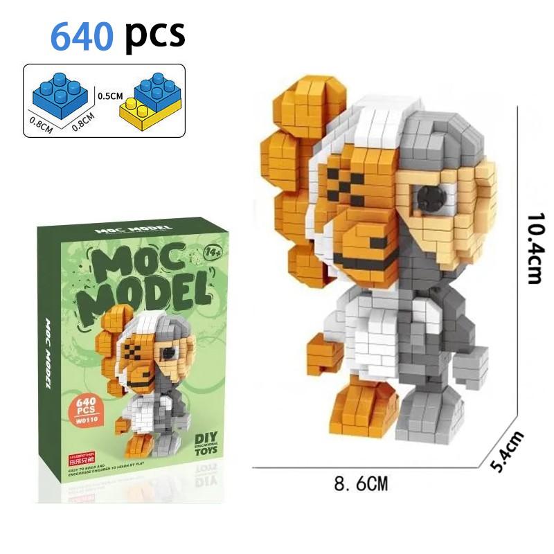 

[В наличии] строительные блоки с микро-алмазами, мелкие детали, сборка для взрослых, трехмерная, высокая сложность, мультяшная модель, набор игрушек, подарок на день рождения 534