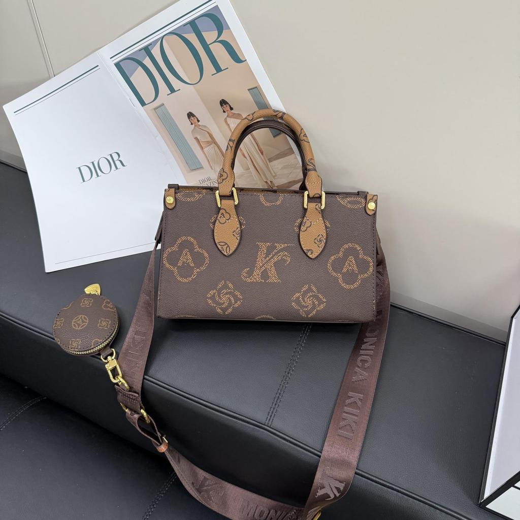 New Style Fashion Old Flower Tote Bag Onthego Portable Shoulder Oblique Span Women's Bag