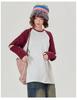 2026 Spring Design Color Contrast Splicing Hollow T-shirt Women's Loose Casual Top