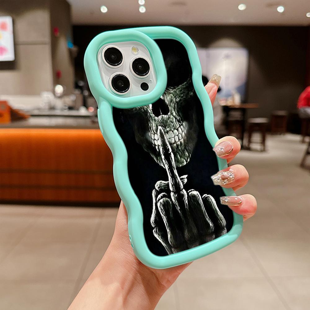 Macaron Soft TPU Phone Case for Samsung A12 A13 A14 A15 A20 A23 A24 A25 A52 A53 A54 A55 J7 S20 S23 FE S24 Ultra Cover Ae56 Art Cartoon Middle Finger