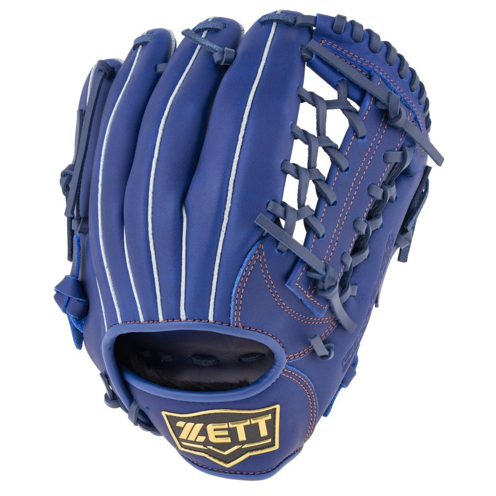 ZETT Youth Soft Steer Baseball Royal Size L heights BJG742640 Glove, All-Around, Right-Handed Throw, Blue, (For 140-155cm),