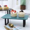 Wrought Iron Ceramic Cake Stand Dessert Table Cake Pan Snack Dessert Plate Dim Sum Plate Sushi Plates Decorative Display Stand