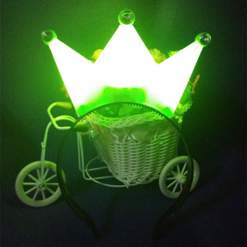 Bandă de coroană cu LED Coroane luminoase și diademe pentru femei Cosplay Zi de naștere Nuntă luminoasă Festivalul de Halloween