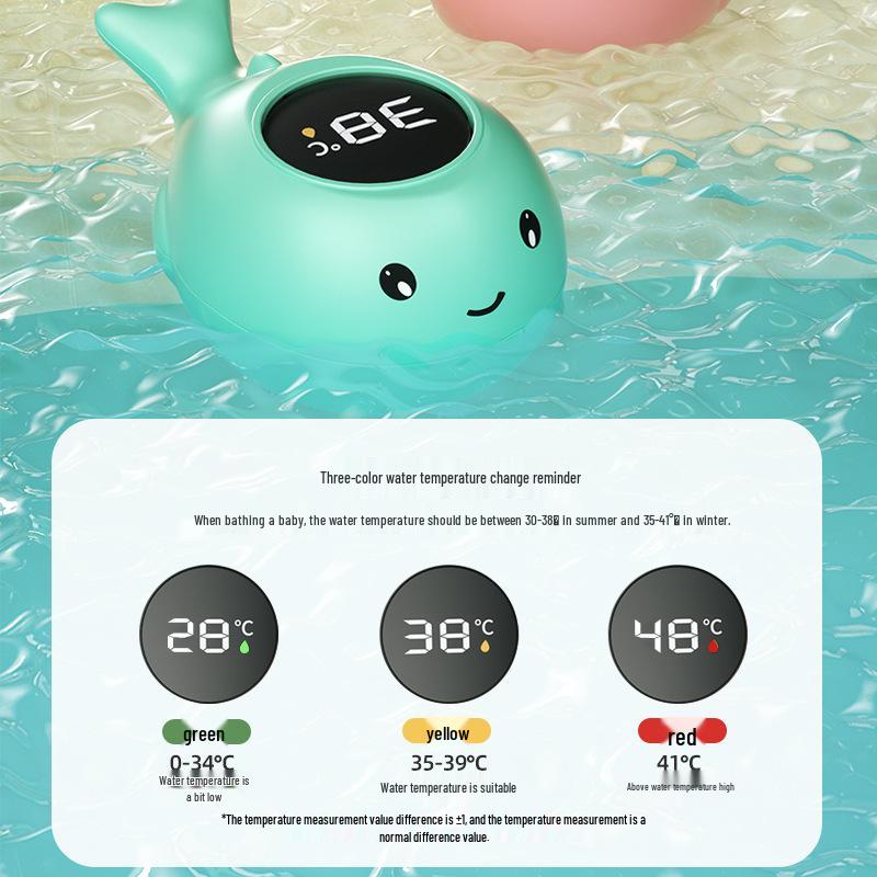 Mini Waterproof Baby Bath Thermometer: Newborn Water Temperature Tester for Household Use