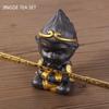 Handmade Purple Clay Monkey King Tea Pet Zen Tea Set Decoration Sun Wukong Sculpture Tea Figurine Chinese Teaware Accessories