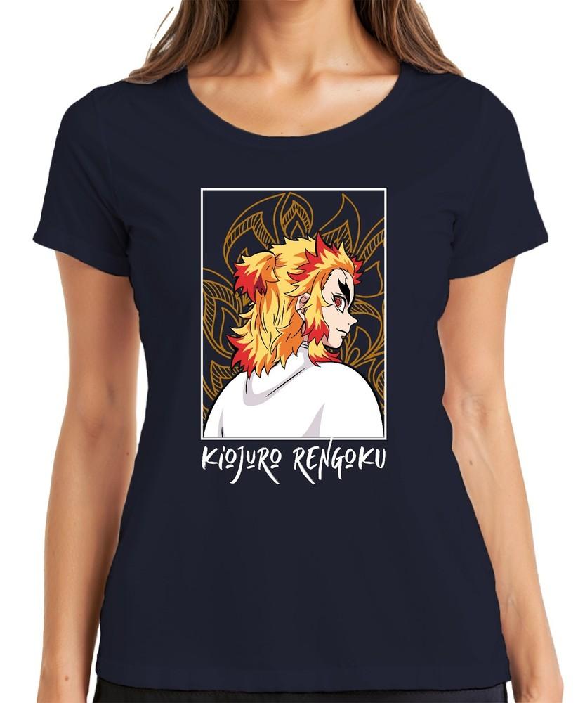 Kyojuro Rengoku Demon Slayer Flame Hashira Anime Gift Samurai Unisexs TShirt