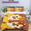 3pcs set Chip & Dale1pc of quilt cover+2pcs of pillowcase, no core, print bedding, All Seasons Bedroom Setting060