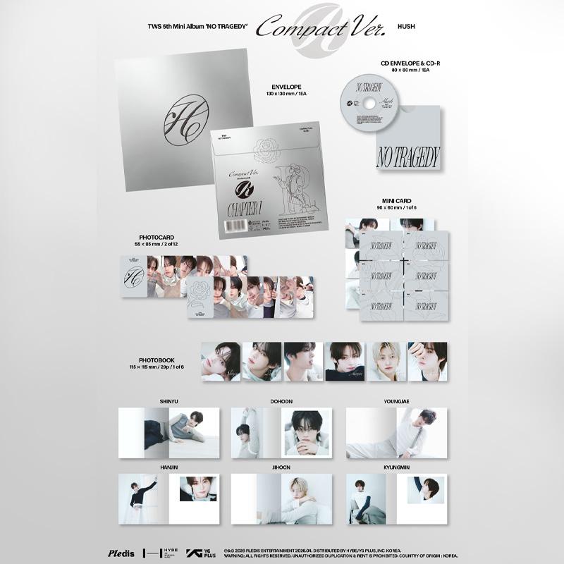 [PRE ORDER] TWS 5th Mini Album NO TRAGEDY COMPACT Ver. HUSH