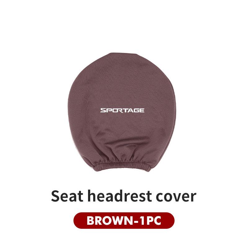 2pcs Car Seat Headrest Elastic Protective Pillow Cover Sticker For KIA Sportage Ceed Sorento Niro Cadenza Proceed Sephia