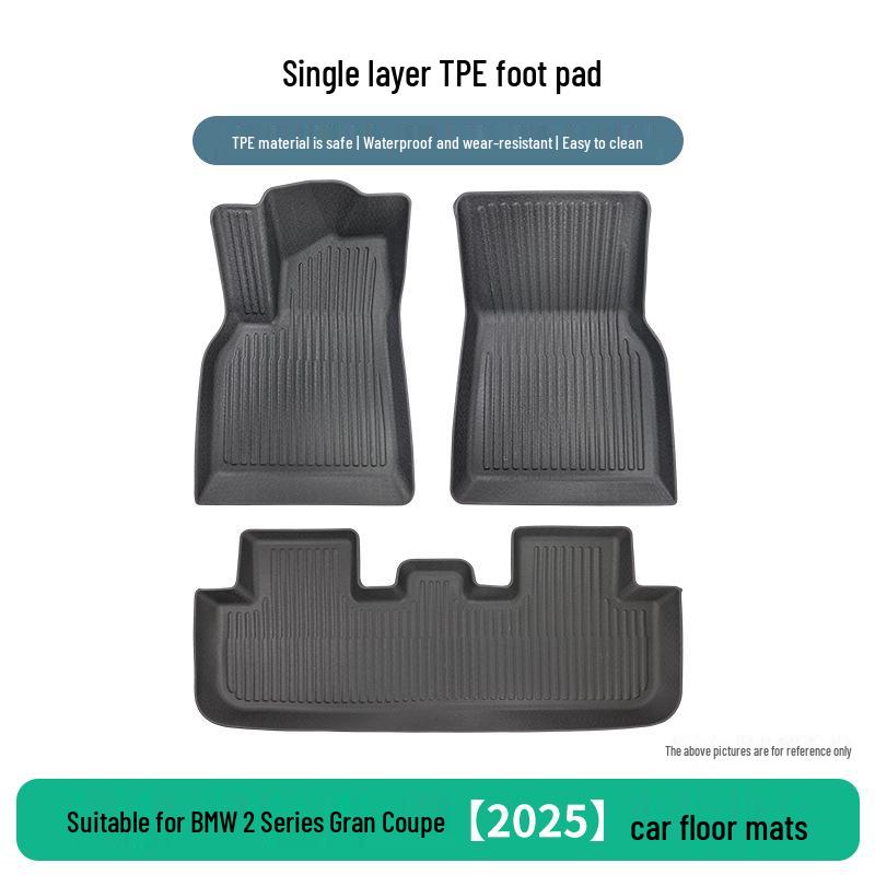 BMW 2 Series LWB 2025 Durable TPE Car Floor Mats Set - 3 Pieces