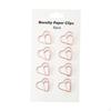 8Pcs Clips Accessories Bookmark Reusable Wire Stationery Metal for Invitation Card Organization